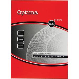 Optima Етикет OPTIMA 32143 192x70mm 400 етикета/кутия 100 листа/кутия (32143)