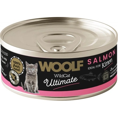 Woolf WildCat Ultimate Kitten Lososová paštéta 85 g