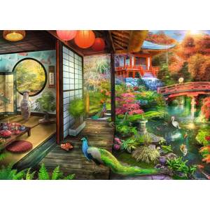 Ravensburger - Puzzle Garden Teahouse, Kyoto - 1 000 piese