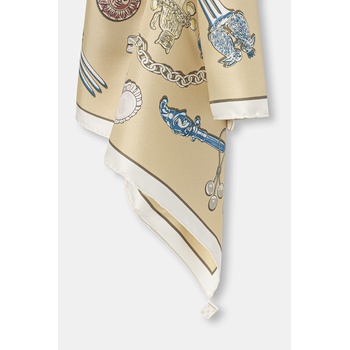 Tory Burch шалче дамско от коприна Rattles (184106)