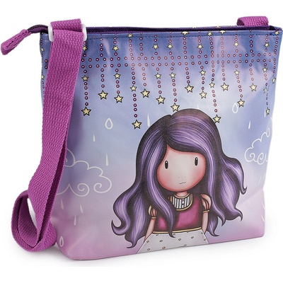 Dívčí kabelka crossbody 23x22 cm s potiskem fialová lila 1 ks