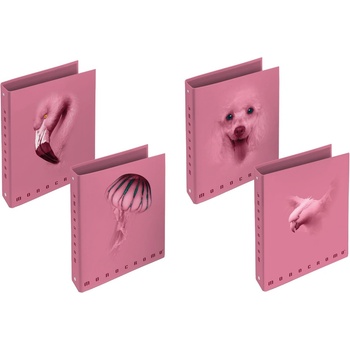 PIGNA Monocromo Pink рингов класьор с 4 ринга, (11002133)