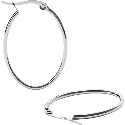Furiosa Elegantné oceľové kruhy Loop Hoop SE-LOOPHOOP-S