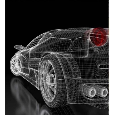 DIMEX ART Флизелинов фототапет тъмен модел кола 225 x 250 см