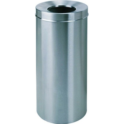 MLBeauty Round waste basket, self-extinguishing, stainless steel