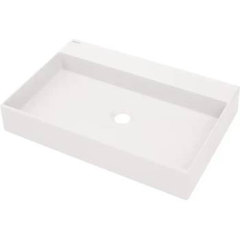 Image 1 of Deante Бяла Гранитна Мивка за Баня, Монтаж върху плот стояща Correo 600x400 мм