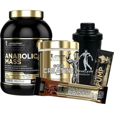 AKCE Kevin Levrone Mass 3000 g + Gold Creatine 300 g + ZDARMA Šejkr 500 ml + 2x vzorek – Zboží Mobilmania