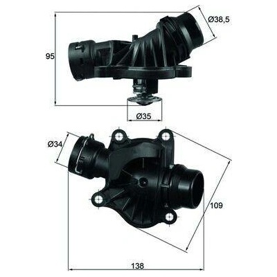 Termostat chladící kapaliny MAHLE ORIGINAL TI 234 88 (TI23488)
