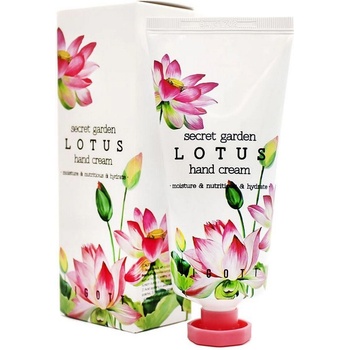 Jigott Крем за ръце с лотос, растителни екстракти и бета-глюкан JIGOTT SECRET GARDEN LOTUS HAND CREAM 100 ml