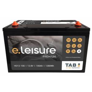 TAB Тягов акумулатор TAB HD12-100 Premium 12.8V 100Ah BMS+bluetooth LiFePo4 (HD12-100)