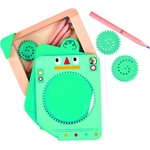 HaPe International Дървен комплект за рисуване HaPe - Върти и рисувай, 31 части (H2023) - baby