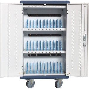 TECHLY Количка за зареждане на устройства Techly I-CABINET-30DUTY White, Blue (108880)
