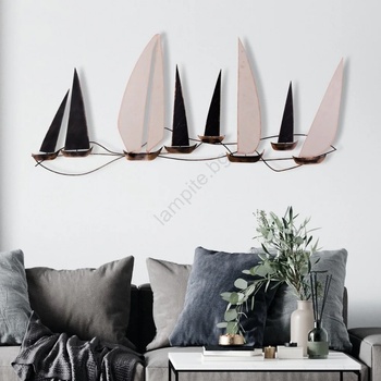 Image 1 of Asir Декорация за стена 52x117 см платноходки метал (AS1487)