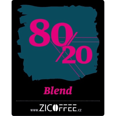 Zicoffee 80/20 blend Mletá na turka 1 kg
