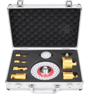 SHDIATOOL Диамантени боркорони 6-68 мм с диск и конус shdiatool (uni-07736)