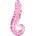 SuperLove Glass Perfect Tongue Dildo Pink