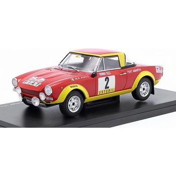 Hachette Fiat 124 Abarth Spider 2 Rally Tap Portugal 1974 časopis modelem 1:24