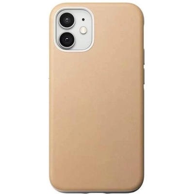 Nomad Leather Rugged Case - кожен (естествена кожа) кейс за iPhone 12 mini (бежов)