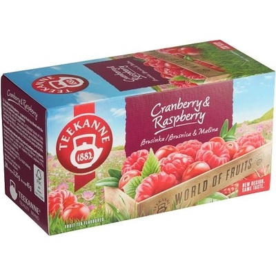 Teekanne World of Fruits Cranberry & Raspberry 20 sáčků