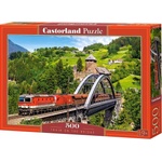 Castorland Пъзел Castorland от 500 части - Влак на моста (B-52462)