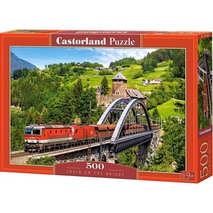 Castorland Пъзел Castorland от 500 части - Влак на моста (B-52462)