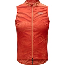 Pas Normal Studios Mechanism Stow Away Gilet AOP Hibiscus Orange