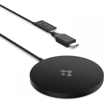 Image 1 of Spigen PowerArc USB-C Magnetic Wireless Qi Charger 7.5W - поставка (пад) за безжично зареждане за iPhone с Magsafe (черен)