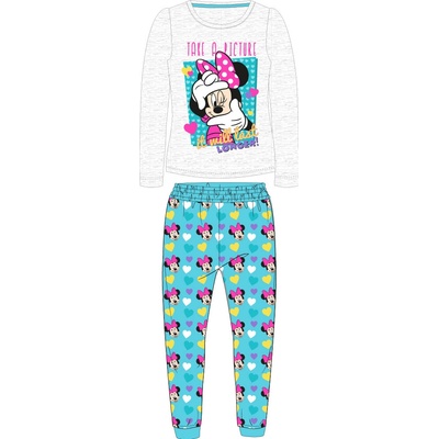 Dětské pyžamo Minnie šedá modré