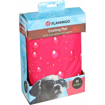 Flamingo chladiaca podložka Fresk Drop fuchsiová M d 70 x š 50 cm