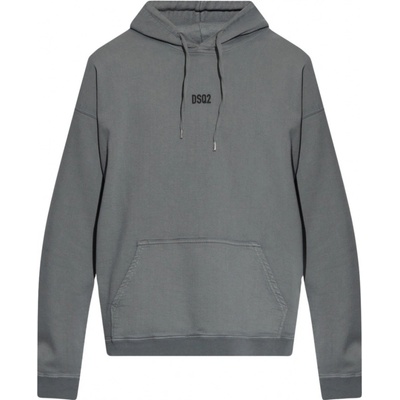 DSQUAred2 Logo Detail grey mikina šedá