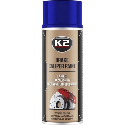 Lak na brzdové strmene K2 akrylový sprej 400 ml modrý
