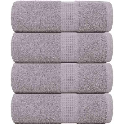 vidaXL Кърпи за гости FROGN 4 бр. сиви 30x50 см 360 г/м2 (136828)