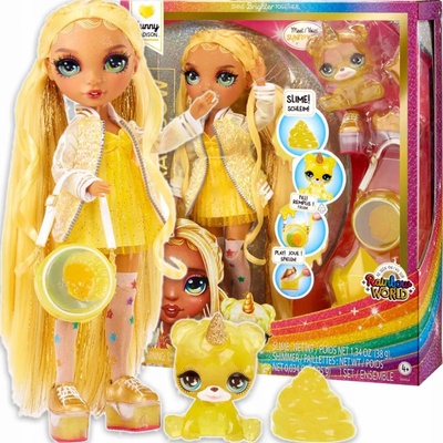 MGA Rainbow High Fashion Doll with Slime & Pet Sunny Madison