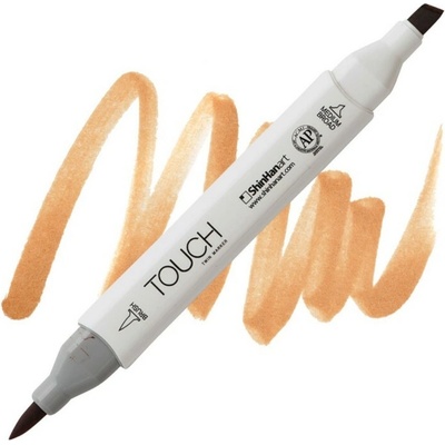 Lihová fixa TOUCH oboustranná Brush & Chisel, Leather brown (BR112)