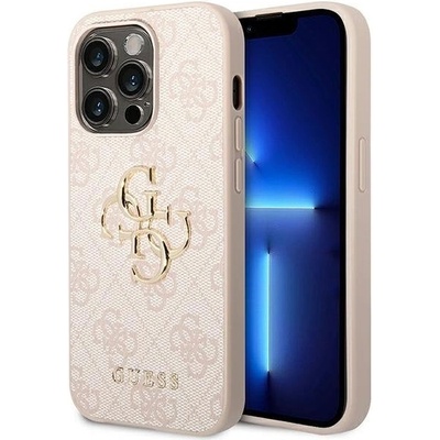 GUESS Кейс Guess GUHCP14X4GMGPI за iPhone 14 Pro Max 6.7" розов / розов, твърд, с метално лого (GUE002397-0)