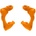 Traxxas Хъбове Traxxas Mini Maxx Caster blocks (c-hubs), left & right (orange) TRX10732-ORNG (TRX10732-ORNG)