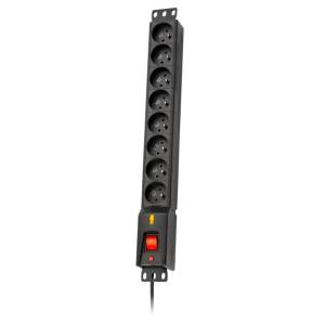 Lestar lxarm 810 ga k. : cz 1, 5m 19""pdu Черен 8 ac контакта 230 v 1, 5 м (lxarm 810 g-a k.:cz 1,5m)