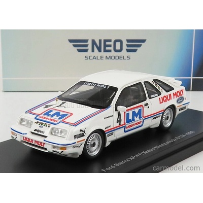 Neo scale models Ford england Sierra Xr4ti Team Liqui Moly N 4 Dtm Season 1986 K.niedzwedz Bílá 1:43