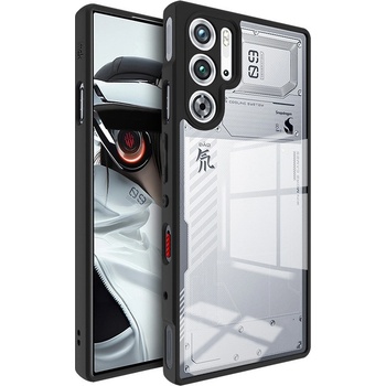 ZTE IMAK UX-9A Калъф с протектор за ZTE nubia Red Magic 9 Pro / 9 Pro+ 5G - прозрачен TPU Shockproof кейс със защитни airbag ъгли