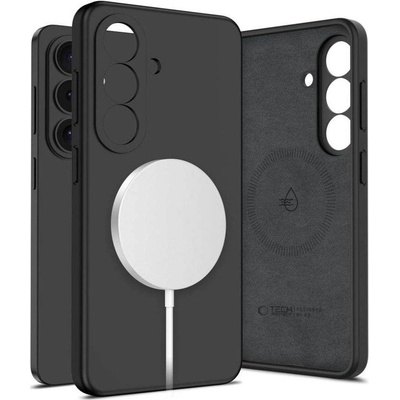 Tech-Protect Magsafe Калъф за Samsung S26 Plus, Tech-Protect Silicone Case, Черен (5906302390250)