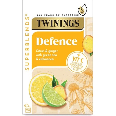 Twinings Zelený čaj s citrusy zázvorem a echinaceou 20 sáčků 40 g