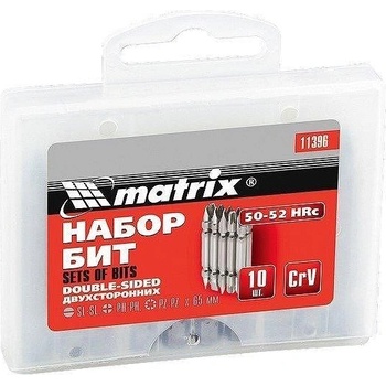 MTX Комплект битове 65 mm, двустранни, SL-SL, PH-PH, PZ-PZ, 10 бр. MTX 113969 (113969)