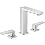 Hansgrohe Metropol - Смесител за умивалник с изпускателен клапан „Push-Open, монтаж с 3 отвора, хром 32515000 (32515000)