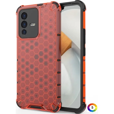 vivo S12 / V23 5G Силиконов Калъф Honeycomb TPU и Протектор