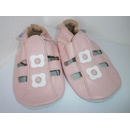Capiky Kožené sandálky růžové