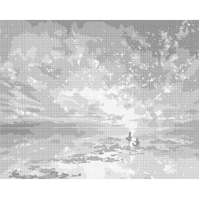 ZUTY Bodkovanie - MODRÁ POLÁRNA ŽIARA Rámovanie: bez rámu a bez vypnutia plátna, Rozmer: 40x50 cm