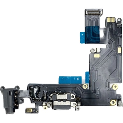 Apple iPhone 6 Plus - Nabíjecí konektor + Konektor Audio Jack + Mikrofon + Flex kabel (Vesmírně šedý / Space Gray)