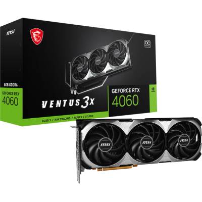 MSI GeForce RTX 4060 VENTUS 3X OC 8GB GDDR6 128bit