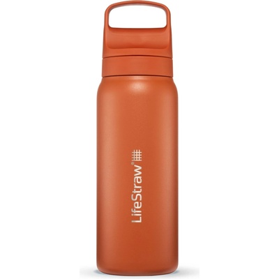 LifeStraw Бутилка с филтър LifeStraw Go Stainless Steel Water bottle - Kyoto Orange - размер 700 ml (533-1384-0811)