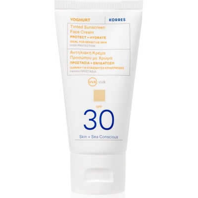 KORRES Yoghurt Tinted Sunscreen тониращи слънцезащитни продукти SPF 30 50ml